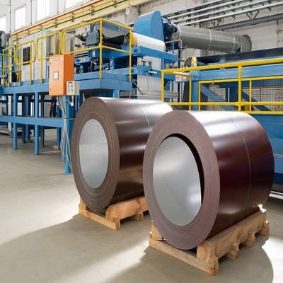 O material de construção Prepainted o calibre superior 25um da pintura 24 da bobina de aço do Galvalume