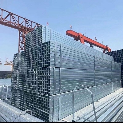 Uma programação 40 de 4 polegadas galvanizou a estrutura quadrada da construção da tubulação