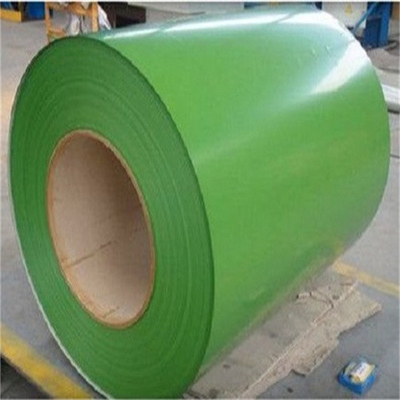 Ppgi / Ppgl Pre Painted Galvalume Coils 1250mm - 1500mm Width G550 Pea Green