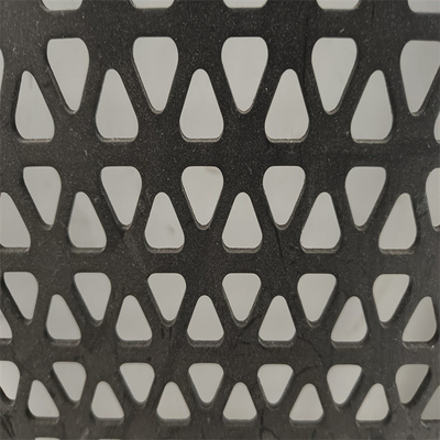 Chapa metálica perfurada do ferro galvanizado do furo triangular para a decoração
