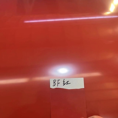 Bobina revestida de cor bobina de aço galvalume pré-pintada DC51D + AZ80 Cereja vermelho e branco