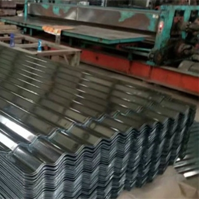 Dx51d GI Chapa de aço ondulado revestida de zinco Chapa de telhado ondulado galvanizado