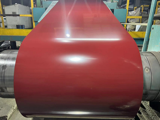 Largura 600-1250mm Revestimento de zinco 40-275g bobina de aço PPGL para materiais de construção