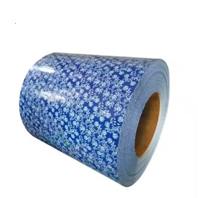 Bobina de aço galvanizado pré-pintada de 0,48 mm revestida para telhados