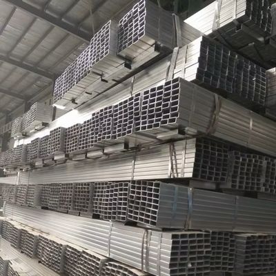 As seções estruturais galvanizaram o tubo quadrado do aço carbono da tubulação de aço