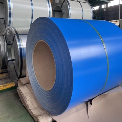 Bobina de aço Galvalume pré-pintada ASTM A755 com revestimento PVDF para telhados e revestimentos