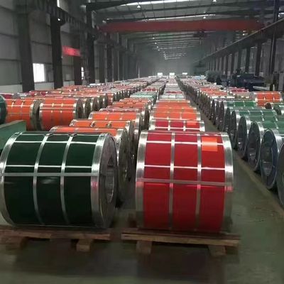 folha de aço Prepainted 914mm da bobina do Galvalume para a porta do obturador do rolo