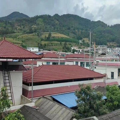 A pedra de pouco peso revestiu folhas do telhado de Galv, folhas galvanizadas do telhado do metal