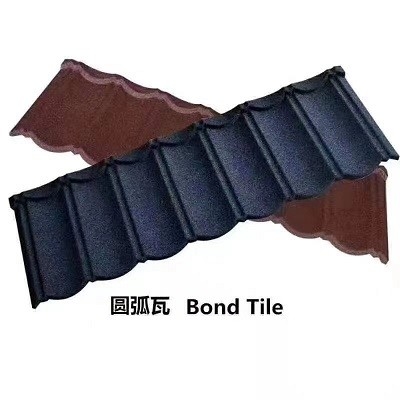 da pedra bond da cor da telha de 0.3mm o telhado revestido do metal telha a folha ondulada galvanizada