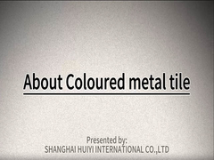 Introdução de azulejos de metal colorido