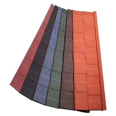 Telha/folhas de aço revestido de pedra de 1340 mm x 420 mm para casa