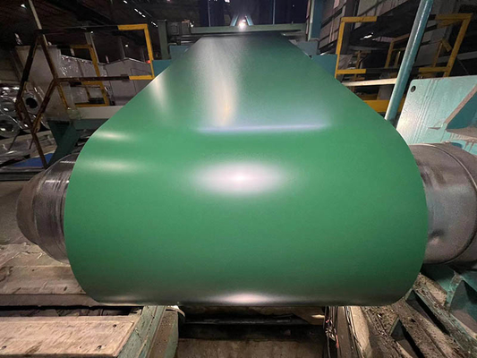 Chapa de aço galvanizado pre-pintada em bobina de aço Gi / chapa de aço galvanizado revestida de cor verde PPGI em bobina