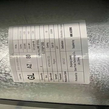 A chapa de aço galvanizada de GB/T 2518 laminou G550 mergulhado quente